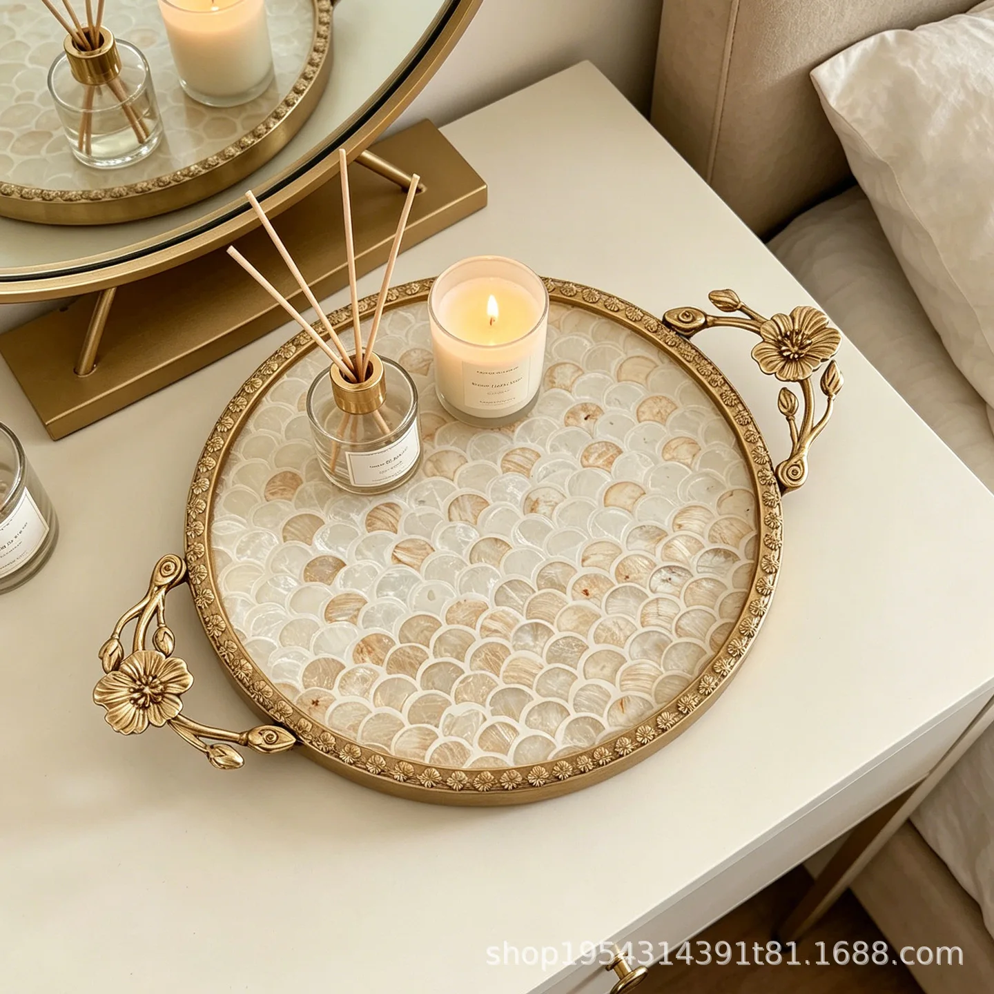 DSA new Chinese retro light lu - Luxury Skincare Tray 评论和价格