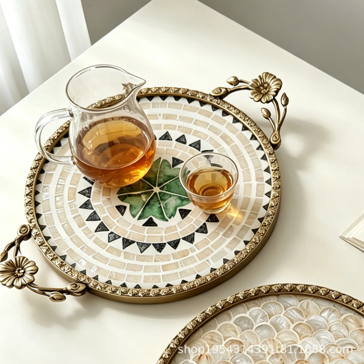 DSA new Chinese retro light lu - Luxury Skincare Tray 评论和价格