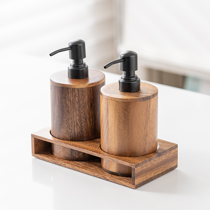 Walnut wood press-type portion - Luxury Skincare Tray 评论和价格