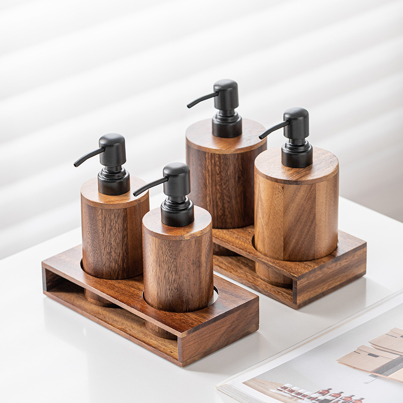 Walnut wood press-type portion - Luxury Skincare Tray 评论和价格