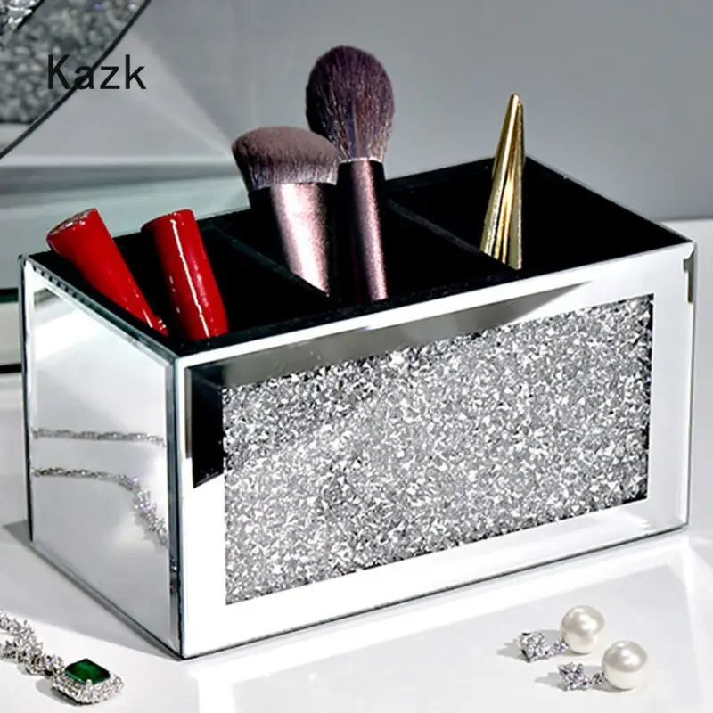 Luxurious Diamond Inlay Glass  - Luxury Skincare Tray 评论和价格