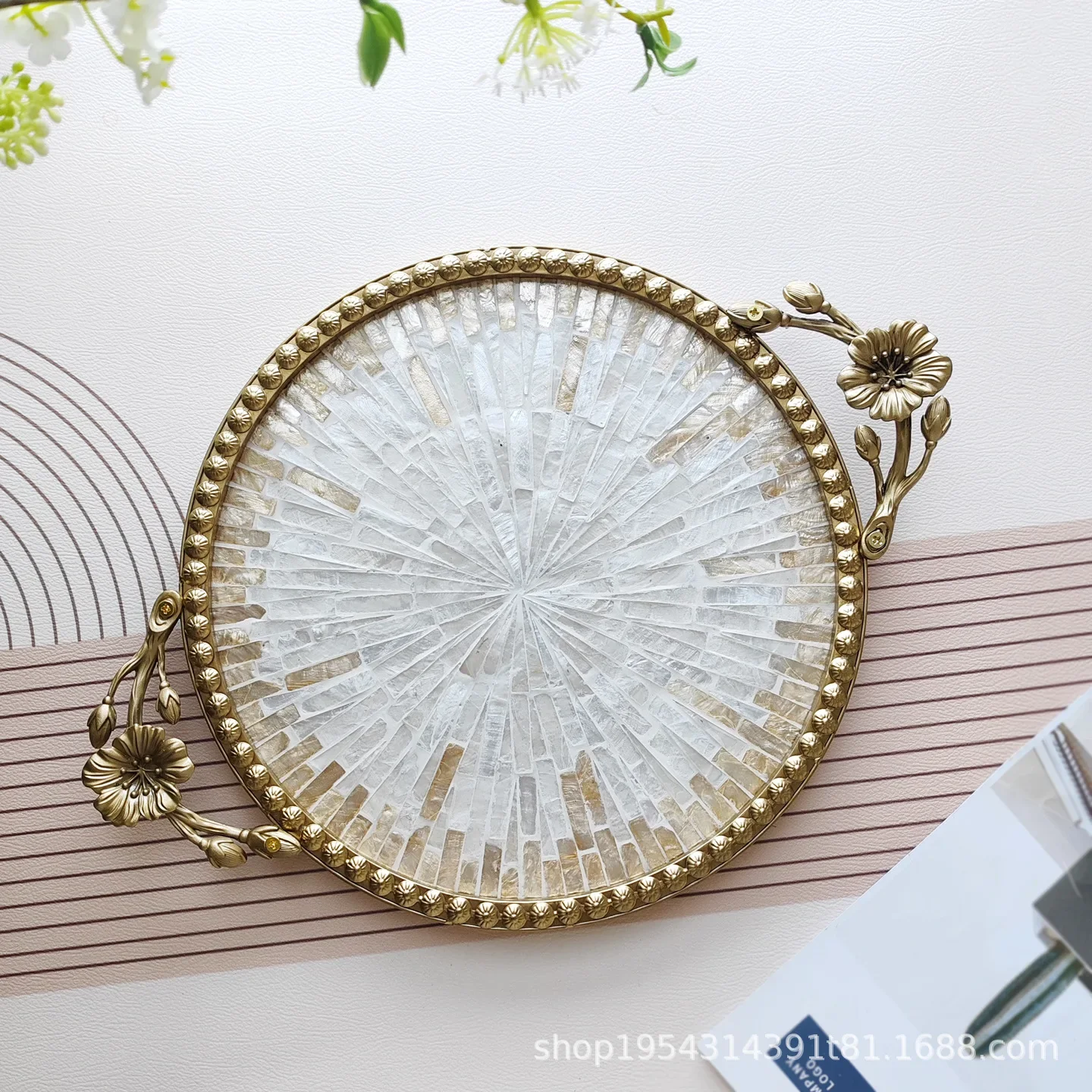 b7- new Chinese retro light lu - Luxury Skincare Tray 评论和价格