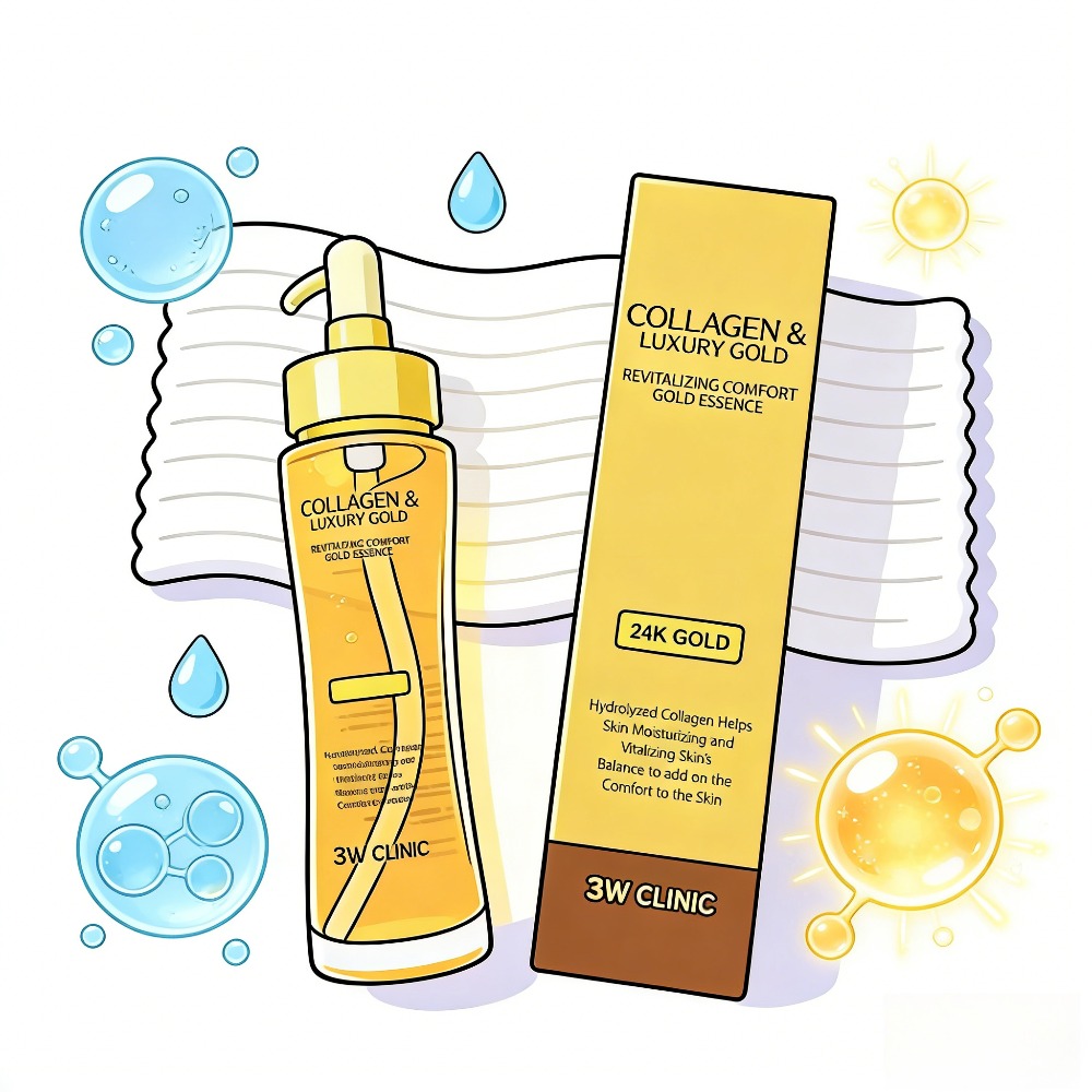 3WCLINIC Collagen & Luxury Gol - Luxury Skincare Essence 评论和价格